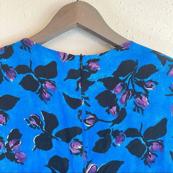 Zara Floral Print Draped Ruched Mini Dress/Sz:XS/NWT - Picture 11 of 13